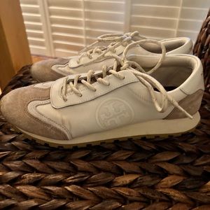 Tory Burch Sneakers Size 8 White/Tan